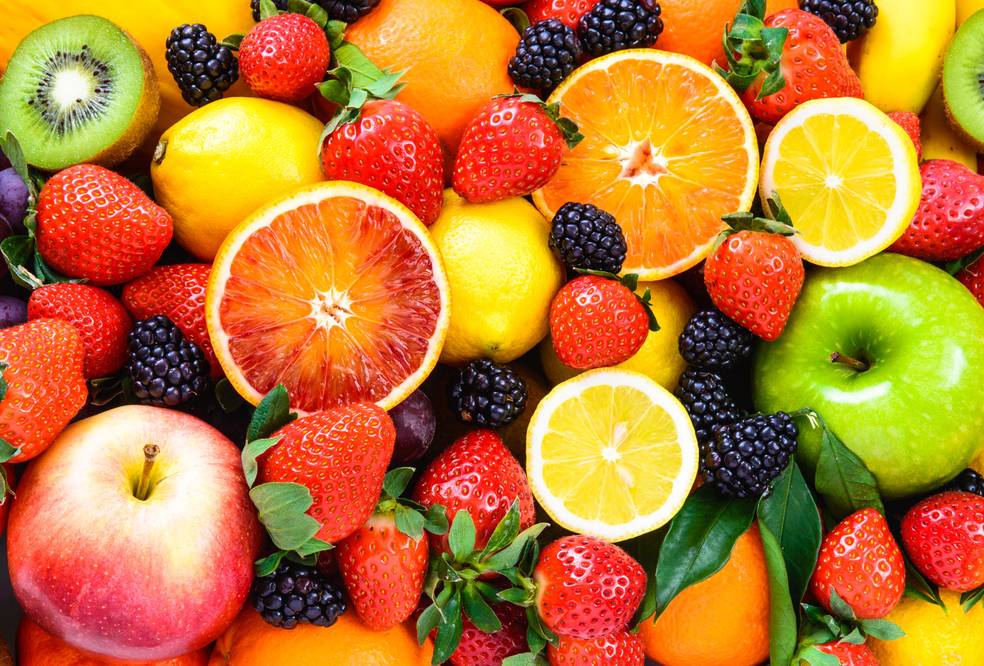 A selection of healthy fruit